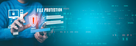 Cyber security and Security password login online concept  Hands typing and entering username and password of social media, log in with smartphone to an online bank account, data protection hackerの写真素材