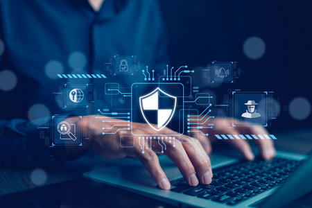 Security password login online Cyber data protection Internet security privacy internet technology...