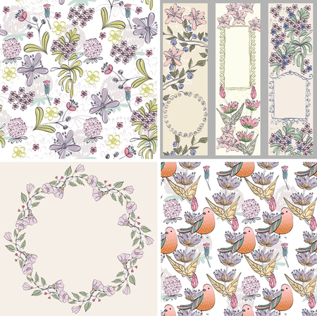 Vector floral background. Flower element for design.のイラスト素材