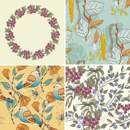 Vector floral background. Flower element for design.のイラスト素材
