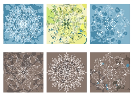 Vector beautiful ethnic mandala. Design element for art.のイラスト素材