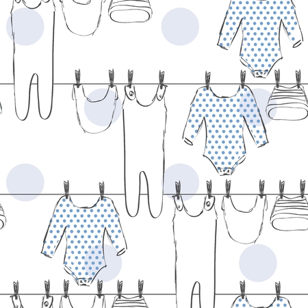 Vector baby clothesのイラスト素材