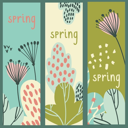 Vector spring card.のイラスト素材