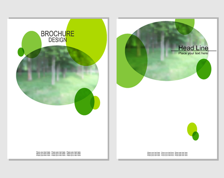 brochure cover designのイラスト素材