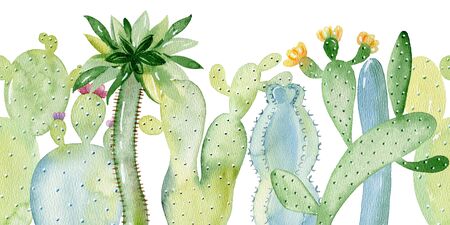 Watercolor seamless border.の写真素材