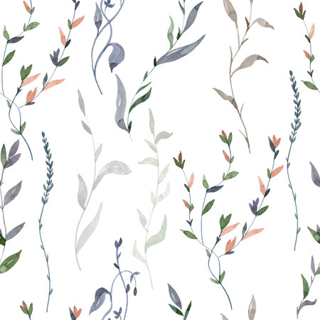 watercolor seamless patternの写真素材