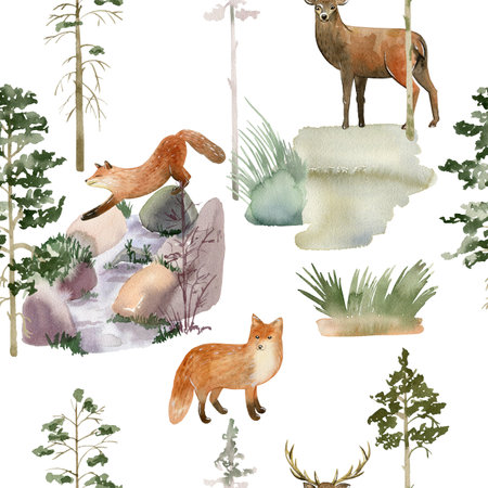 Forest seamless pattern.の写真素材