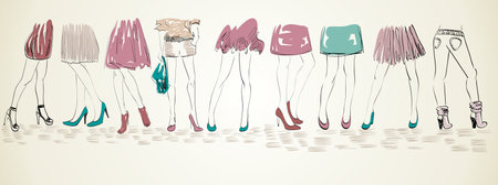 Fashion womans.のイラスト素材