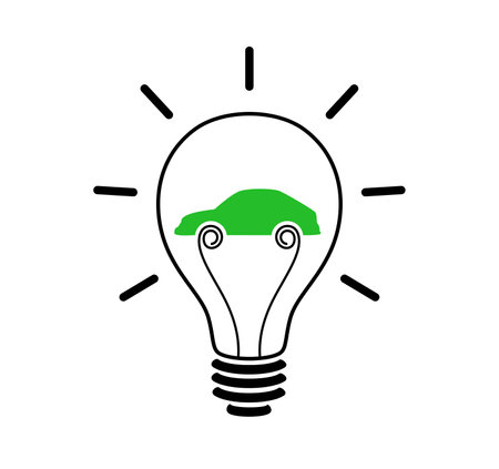 Vector electric carのイラスト素材