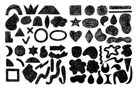 Set of scribble.のイラスト素材