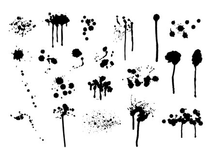 Ink blots.のイラスト素材
