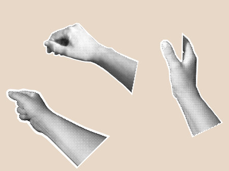 Halftone Hands