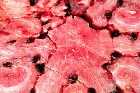 Fresh watermalo, macroの写真素材