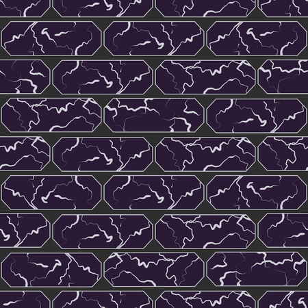 Marble brick wall seamless pattern.のイラスト素材
