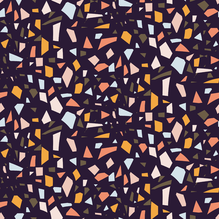 Terrazzo tile seamless vector pattern texture.のイラスト素材