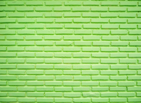 Green brick wall, used for background image.の写真素材