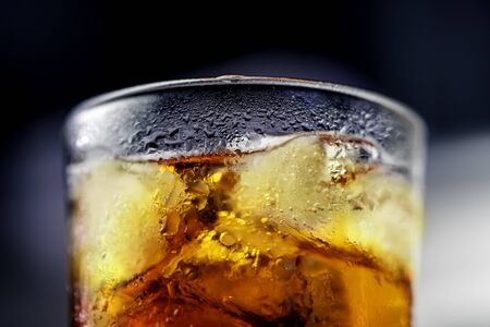 Drink glass in the bar In the dim atmosphereの写真素材