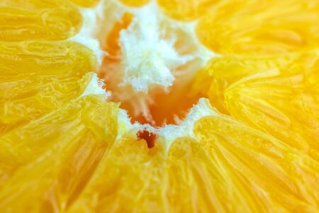 macro of texture orange fruit .Close up flesh of orange.の写真素材