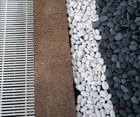 texture of Black and White stoneの写真素材