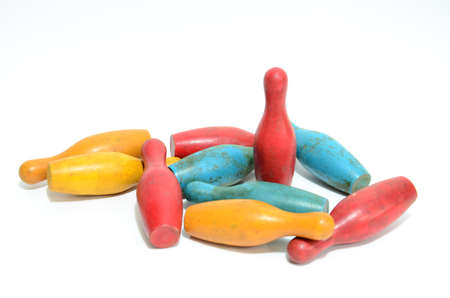 Bowling pins Strikersの写真素材