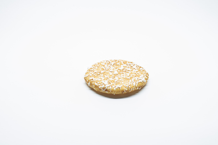 Stack of Japanese rice crackers, Sembeiの写真素材