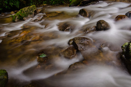 Huay Sai Leung Waterfall of Doiinthanon on Mae Chaem at Chiang Mai, Thailand