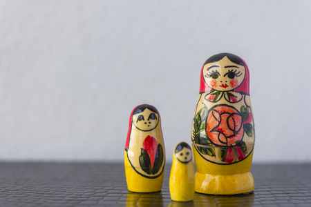 Russian Traditional Dolls Matrioshka - Matryoshka or Babushka, Sensitive Focusの写真素材