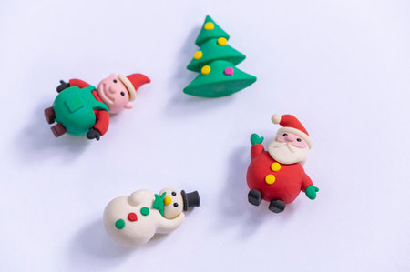 Christmas toy with colorful backgrounds for wishing and celebrate, Sensitive Focusの写真素材