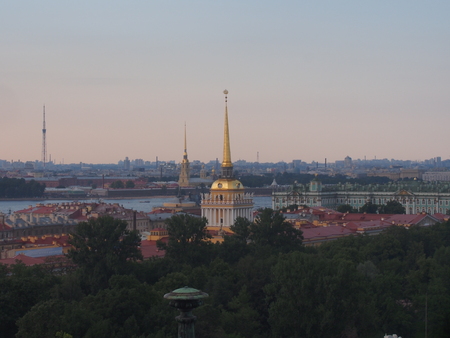 View of St. Petersburg from St. Isaac's Cathedral. Russia. Landscape.の写真素材