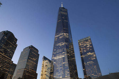 A view of One World Trade Center in New York City.