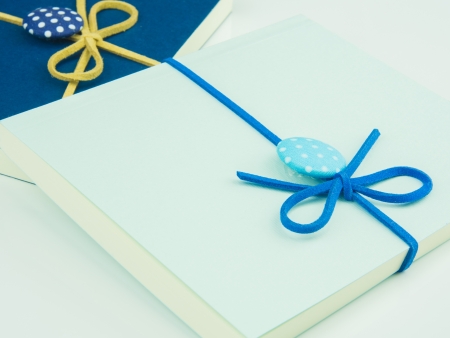 Small notebooks with polka dot patternの写真素材