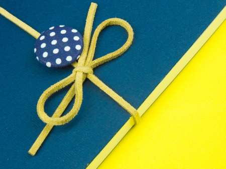 Small notebooks with polka dot patternの写真素材