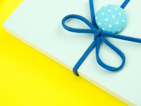 Small notebooks with polka dot patternの写真素材