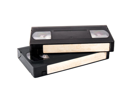 vdo cassette tapes isolate on white background