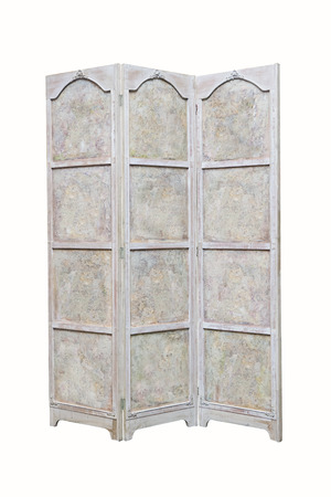 biombo vintage partition for changing clothsの写真素材