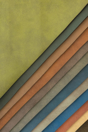 Swatch of leather background texture