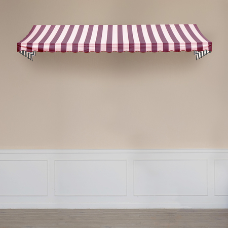 Awning on wall in an empty roomの写真素材