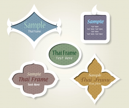 Vector decorative design thaiのイラスト素材