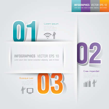 Infographics design template のイラスト素材