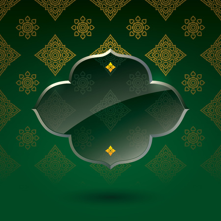 Asian tradition art pattern cover design のイラスト素材