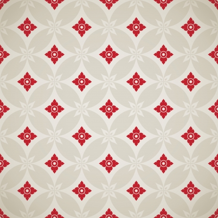 Thai Art Background vector, Thai art pattern vector のイラスト素材