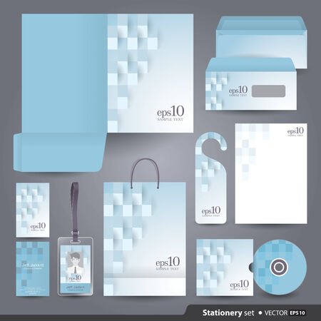 Stationery template design のイラスト素材