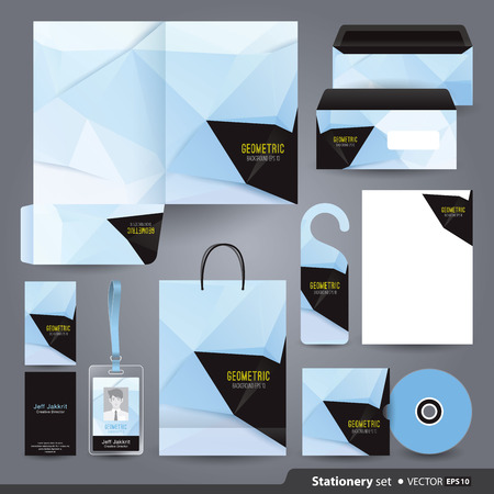 Stationery template design のイラスト素材