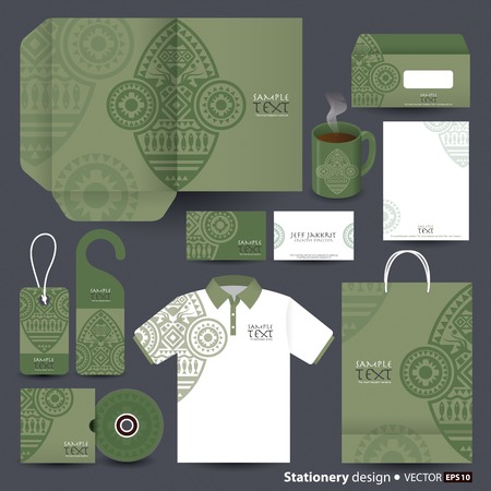 Stationery template design のイラスト素材