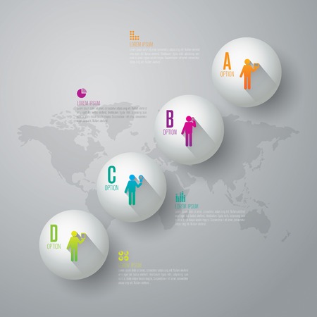 Infographics vector design template のイラスト素材