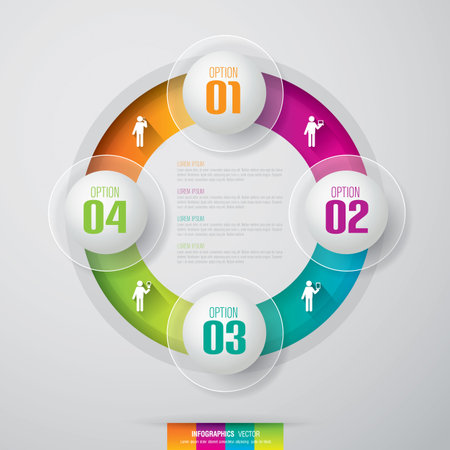 Infographics vector design template のイラスト素材