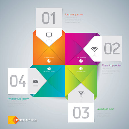 Infographics vector design template のイラスト素材
