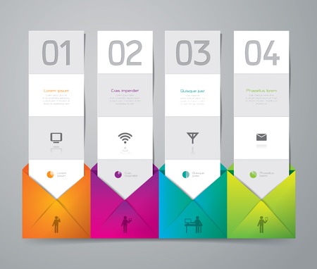 Infographics vector design template のイラスト素材