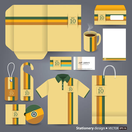 Stationery template design のイラスト素材