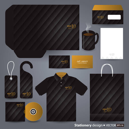 Stationery template design のイラスト素材